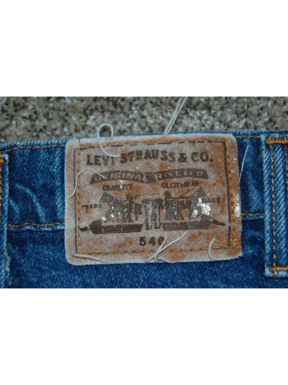 Vintage Levi's 540 Orange Tab Relaxed Fit 38x30 Denim Jeans Made in USA
